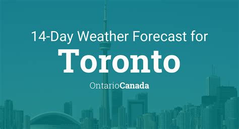 7 day weather forecast toronto ontario canada